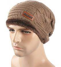 Mens Soft Lined Thick Skull Cap Unisex Warm Winter Beanies Hat Black And Khaki Cb188tqgszm Winter Hats Beanie Black And Khaki Winter Beanie