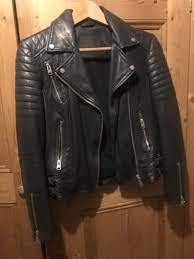 All Saints Papin Real Leather Biker Jacket Size 8 Biker Jacket Outfit Women Jacket Outfit Women All Saints Leather Jacket