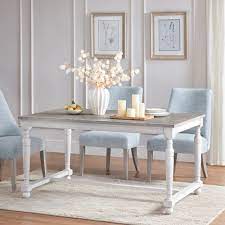 Unique dining room table decor grey covered velvet sofa and black throughout cream lacquer dining tables view photo 17 of 20. Martha Stewart Winfield Natural Cream Dining Table Overstock 31224080