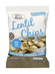 They are not a low carb food but they are not a simple carbohydrate either. Lentil Chips With Sea Salt 40g Eat Real Healthy Supplies