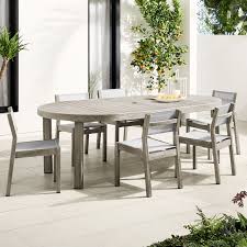 Check out our kitchen table selection for the very best in unique or custom, handmade pieces from our kitchen & dining tables shops. Portside Outdoor Expandable Round Dining Table Textilene Chairs Set Weathered Gray