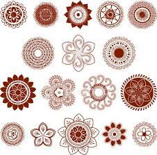 Instead of flowers, why not focus on the leaves? Flower Vector Henna Tattoo Designs Mehndi Patterns Henna Patterns