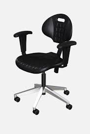 Biofit Uniqueu Uu Series Unique Desk Height Chair Urethane With Arms Black Southern Labware