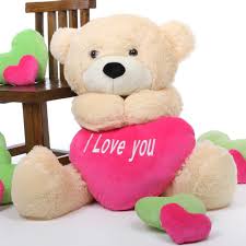 Teddy bear day is the 4th day of valentines week or feb 10th. Cozy Love Cuddles With Big I Love You Heart Cream Teddy Bear 38in Teddy Day Valentines Day Teddy Bear Teddy Bear Pictures
