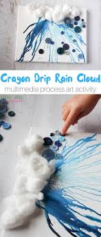 Crayons are usually the first type of art supplies that young children are introduced to.crayon art is also often proudly displayed on many parents walls. Crayon Drip Rain Cloud Sugar Spice And Glitter