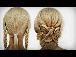 10 Simple Hairstyles Without Zamorochek 10 Simple Hairstyles Without Any Problems Easy Hairstyles Hair Styles Evening Hairstyles