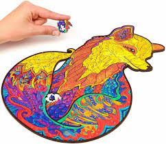 Your custom puzzle will have traditionally shaped pieces with fun forms like letters, numbers, animals, plants, and more. Wooden Puzzle Jigsaw Alluring Fox By Dsb Wood Jigsaw Puzzle Etsy In 2021 Wooden Puzzles Wooden Jigsaw Puzzles Wooden Jigsaw