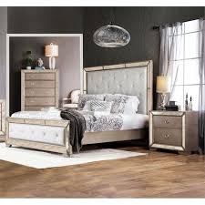 33.4w x 1d x 39h read more Foa Celina 3pc Champagne Wood Bedroom Set Cal King Nightstand Chest Idf 7195ck 3pc