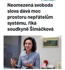 Spolek Odchod - Paní Šimáčková se po roce ve službách EU vyrýsovala. 🤓  ,,Nepřátelé systému!" Slyšíte tu diktátorskou rétoriku? Evropská unie  považuje za své nepřátelé hlavně obhájce svobody slova a národní suverenity.