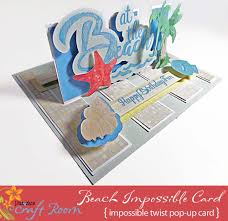 Pazzles craft room one page scrapbook layouts layouts featuring pazzles craft room cut files. Beach Impossible Card Pazzles Craft Room Diy Pop Up Cards Cards Cards Handmade