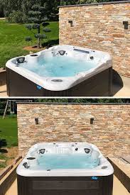 Backyard Oasis With Coast Spas Hot Tub In 2020 Hot Tub Swim Spa Hot Tub Coast Spas