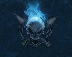 Amazon second chance pass it on, trade it in, give it a second life Blue Skull Wallpapers 4k Hd Blue Skull Backgrounds On Wallpaperbat