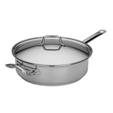 Miu France Tri Ply Stainless Steel And Aluminum Saut Pan With Lid Silver 5 Qt Find Out More Details By Click Stainless Steel Saute Pan Induction Cooking