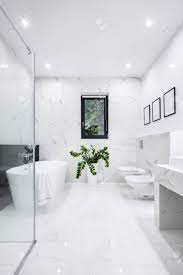 White marble bathtubs and showers. Luxury Bathroom In White Marble With Shower And Big Bathtub Stock Photo Picture And Royalty Free Image Image 134291696