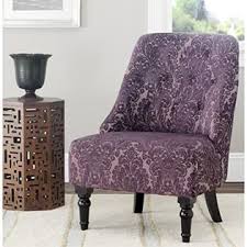 Need an ergonomic office chair with no arms? Safavieh Mercer Collection Stacy Armless Club Chair Indigo Purple