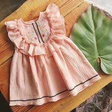 Little Girls Dresses Boho Cute Children Dress 6 Years Tiny Cottons Kids Clothes Girl Summer Dress For Girl Costume Vestidos Girls Frock Design Cotton Frocks For Kids Kids Frocks Design