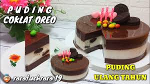 Resep dessert tiramisu sederhana cita rasa nusantara. Puding Ulang Tahun Puding Coklat Oreo Youtube