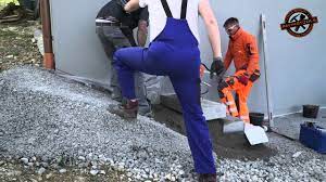 5 mm breit sein, während die lagerfugen ca. Blockstufenanlage Youtube