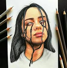 Pin By On Billie Billie Billie Eilish Art Drawings