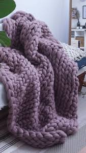 Check out our big knit blanket selection for the very best in unique or custom, handmade pieces from our bedding shops. Chunky Knit Blanket Giant Merino Wool Throw Arm Knit Large Medium Queen King Twin Blanket Super Chu Knitted Blankets Purple Throw Blanket Wool Blankets Diy