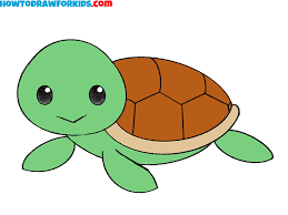 How To Draw A Turtle - Easy Drawing Tutorial For Kids