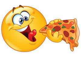 smiley eating pizza smiley emoticon smiley emoji