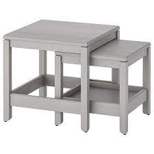 Harvey nest of tables £159.95. Havsta Grey Nest Of Tables Set Of 2 Ikea