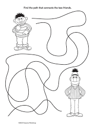 It's an american educational children's television series that combines live action, sketch comedy, animation and puppetry. Activity Pages From Sesame Street For Your Family To Enjoy At Home Studio Fun International