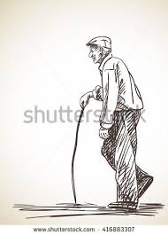 Sian elvin monday 22 mar 2021 10:43 am. Sketch Of Old Man Walking With Stick Hand Drawn Illustration Human Figure Sketches Human Sketch Sketches Of People