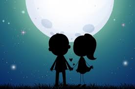 Image result for love On a summer night images silhouette