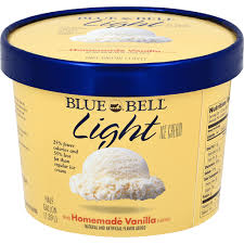 blue bell ice cream light homemade