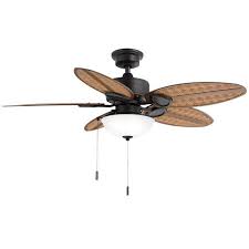 Find ceiling fans at wayfair. Hampton Bay Lakemoore 48 In Led Indoor Outdoor Matte Black Ceiling Fan With Light Kit 50248 The Home Depot