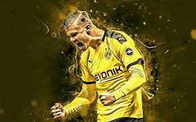 Borussia dortmund have signed striker erling braut haaland from rb salzburg on a contract until 2024. Download Wallpapers Erling Haaland Goal Borussia Dortmund Fc Norwegian Footballers Bvb Soccer Erling Braut Haaland Bundesliga Neon Lights Football Erling Haaland Bvb For Desktop Free Pictures For Desktop Free