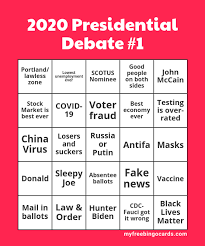 Maybe you would like to learn more about one of these? Virtual 2020 Presidential Debate 1 Bingo