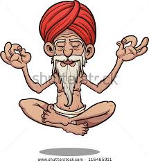 Guru practising