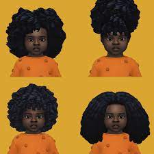 Toddler Curly Hairs Pammysims On Patreon Toddler Hair Sims 4 Sims 4 Afro Hair Sims Hair