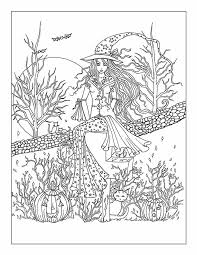 I personally think colored pencils are the perfect coloring tool for the intricate designs of these advanced halloween coloring pages. Free Printable Halloween Coloring Pages Adults Coloring Home