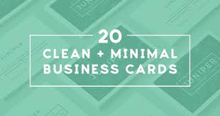 Set of 50 cards start at just $15.00 20 Clean And Minimal Business Cards That Stand Out Creative Market Blog