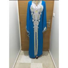 Shop online for fabulous dresses, shoes, handbags, and much more. Robe Kaftan Djellaba Dubai 42 L Xl T4 Bleu 8023570