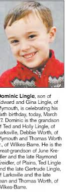 Dominic Lingle turns six