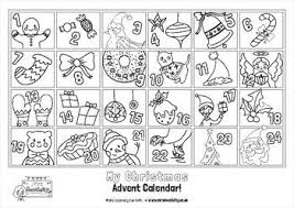 Advent Calender Coloring Page Advent Calenders Advent Coloring Childrens Christmas Crafts
