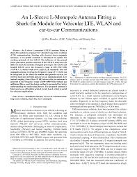 pdf an l sleeve l monopole antenna fitting a shark fin