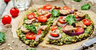 Recette De Pizza Si Light Tomates Et Champignons Sur Pate De Chou Kale Facile Et Rapide A Realiser Gouteuse Et Dietetique Food Wellness Recipes Vegan Recipes