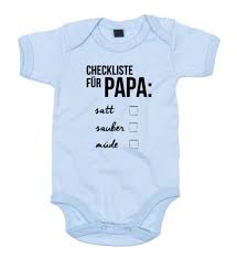 Baby Body Checkliste Fur Papa Babykleidung Organisation Body Bemalen Baby Body Spruche
