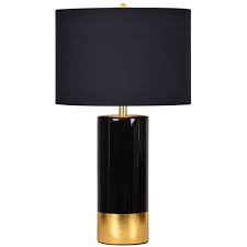 Renwil The Tuxedo Black Gold By Black Table Lamps Gold Table Lamp Black Lamps
