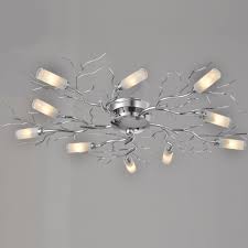 Sourcing guide for ceiling light fittings: Modern Ceiling Light Chrome And Glass Sherman