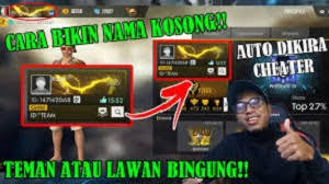 As pubg mobile shows invalid character error while adding symbols or special characters to the name. Cara Nickname Ff Kosong Nama Ff Spasi Kosong 2021 Cara1001