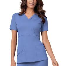 Cherokee Womens Ceil Luxe Mock Wrap Top Nursing Tops