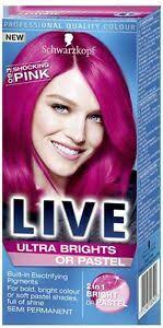 It's right up there, right next to dyeing your hair blonde. Schwarzkopf Live Ultra Brights 093 Shocking Pink Semi Permanent Hair Dye X1 Ebay