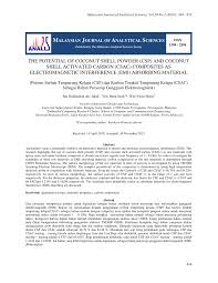 Howard alat pertanian sdn bhd. Pdf The Potential Of Coconut Shell Powder Csp And Coconut Shell Activated Carbon Csac Composites As Electromagnetic Interference Emi Absorbing Material